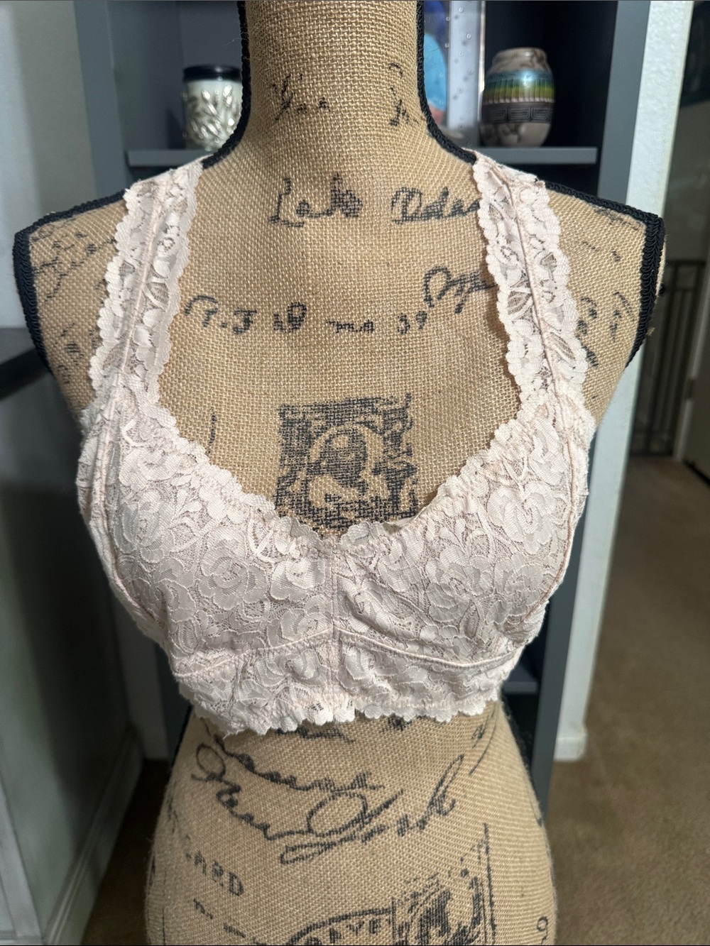 Lace Bralette in Light Blush - Picture 2 of 6